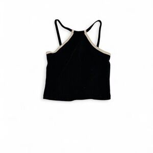 Forever 21 Black and Cream Camisole Top